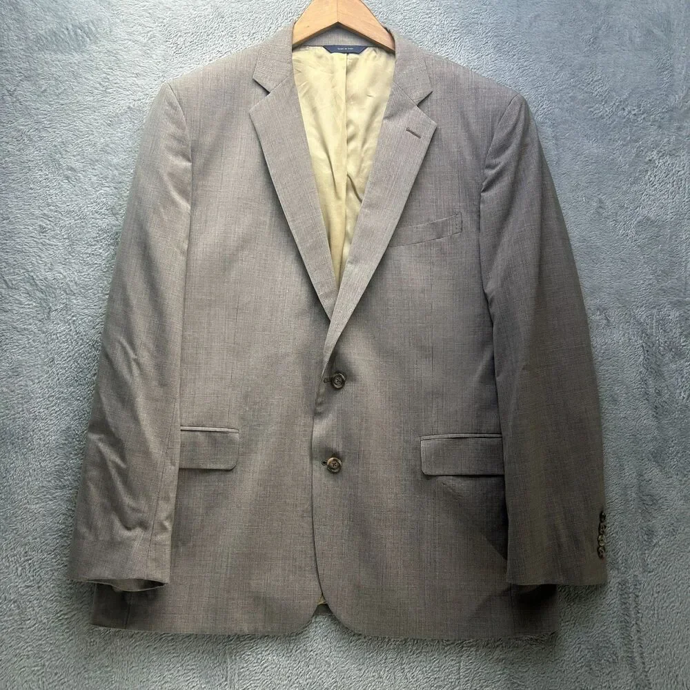 Brooks Brothers Lanificio Di Tollegno Jacket Mens 44R Wool Made Italy Regent Fit
